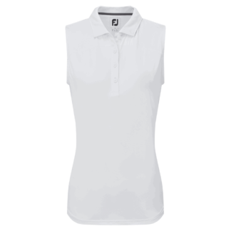 FootJoy Mesh Back Sleeveless Lisle Ladies Golf Polo Shirt